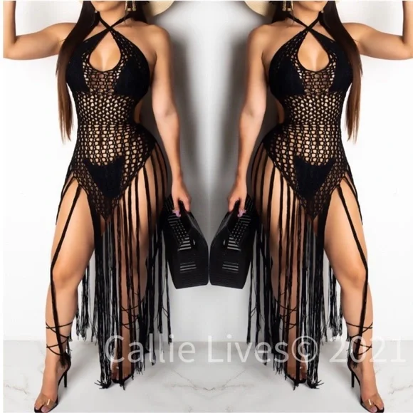 Swim | Sexy Boho Crochet Swim Coverup | Poshmark
